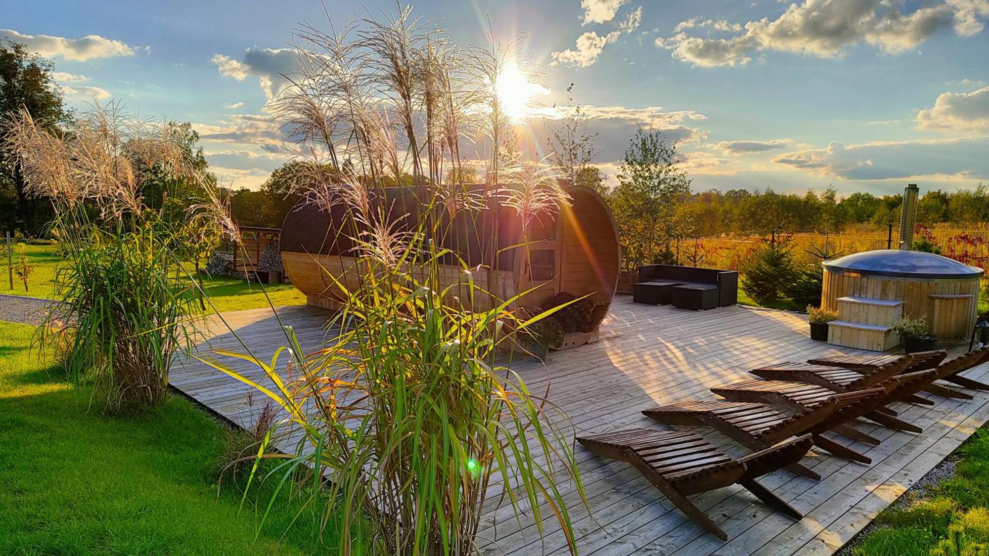 Masuria Resort Village, całoroczne domki z widokiem na jezioro, sauna i jacuzzi Zywki Zewnętrze zdjęcie